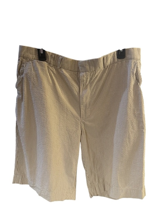 Polo Ralph Lauren Other - Polo by Ralph Lauren Beige Seersucker Stripe Flat Front Shorts